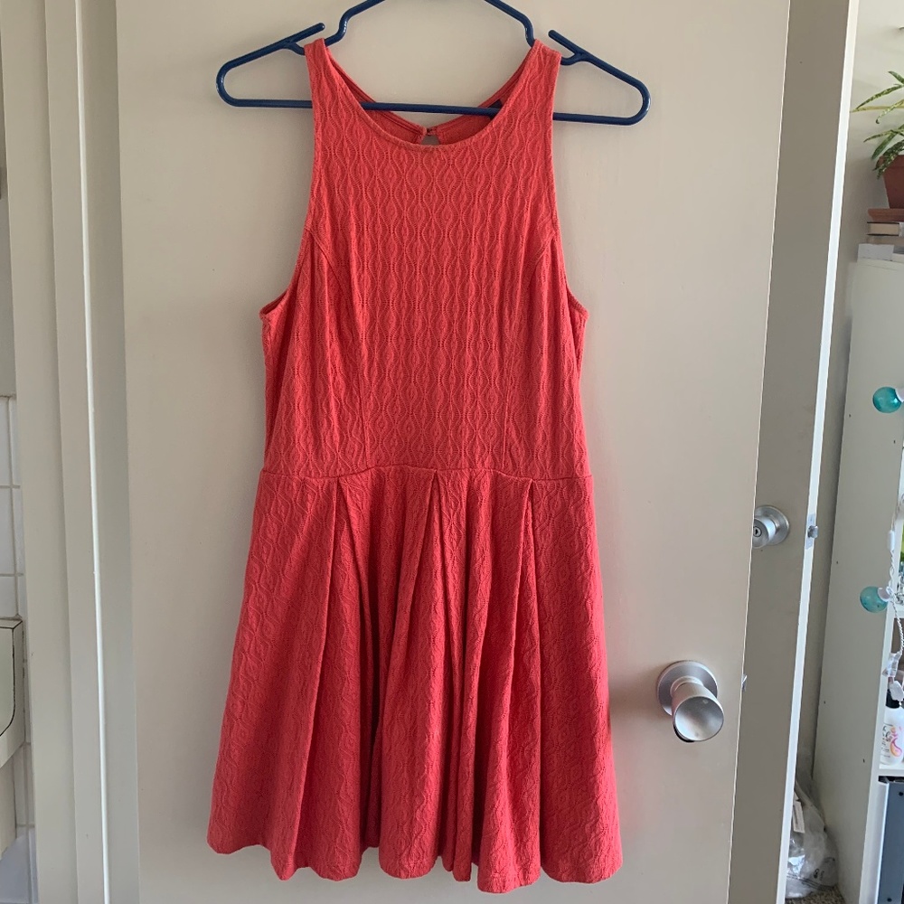Coral Knit/lacey dress, Jessica Simpson
